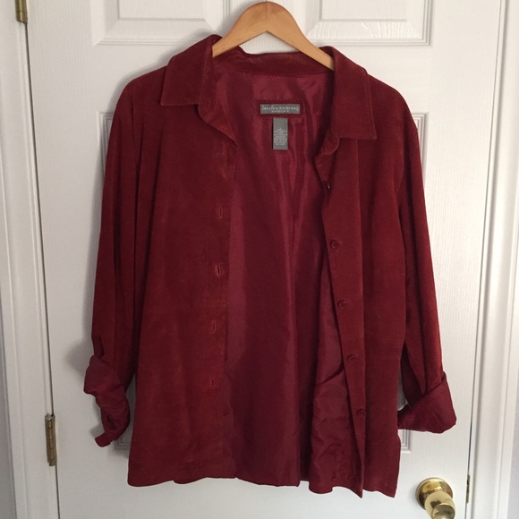 Jessica Holbrook vintage suede long shirt jacket - Picture 4 of 9